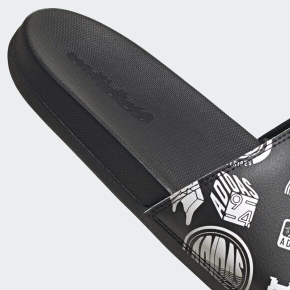 NWT adidas Unisex Adilette Comfort Slide Sandal – Core Black/White, Size 11 main image 7